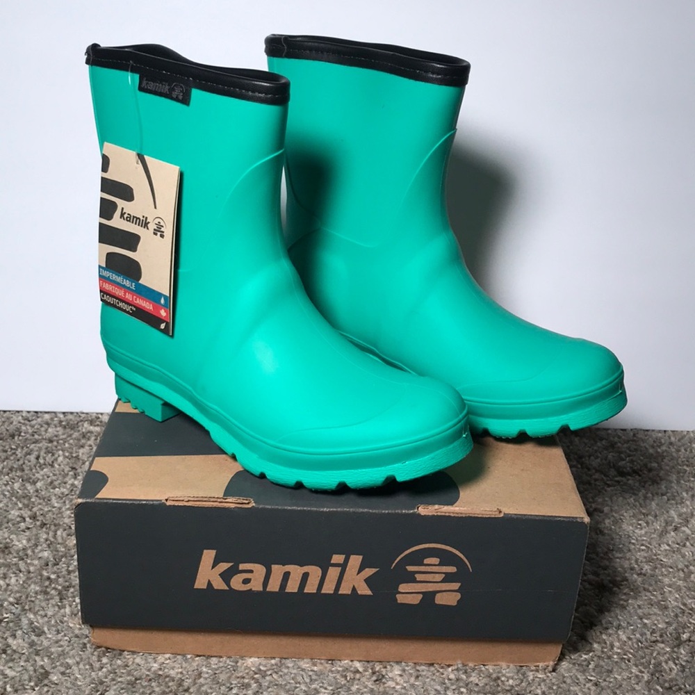 Women’s Kamik Jennylo Green Rain Boots
